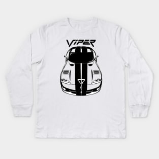 Dodge Viper 1996-2002 - Black Stripes Kids Long Sleeve T-Shirt